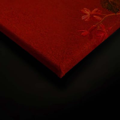 Canvas print DD120394 bouquet vibrant 1 A.S. Création 0,9 x 0,6 m Rood Kantoor Hal/Gang Keuken Slaapkamer Woonkamer