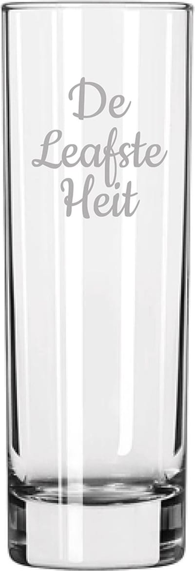 Gegraveerde longdrinkglas 22cl De Leafste Heit