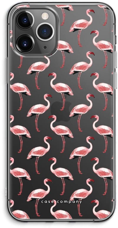 Case Company® - Hoesje geschikt voor iPhone 11 Pro Max hoesje - Flamingo - Soft Cover Telefoonhoesje - Bescherming aan alle Kanten en Schermrand