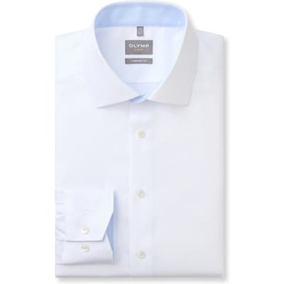 OLYMP Luxor Overhemd, Comfort Fit, Global Kent, Wit