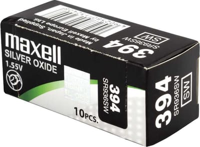 SR936W Horloge Batterijen 10 stuks 394- 380 Maxell
