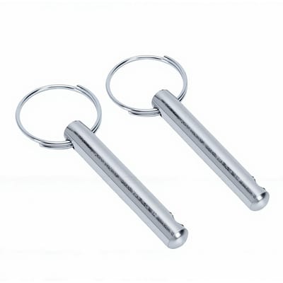 2 STuks Gewichtsstapelpennen 1,6 Inch Roestvrij Staal Sportschoolpen Vervanging voor Krachttraining Apparatuur Accessoires white