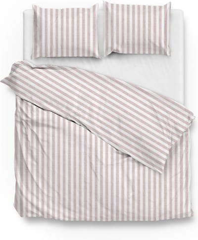 Zohome Banda-di-Lino Dekbedovertrek - Lits-jumeaux - Katoen - 260x200-220cm - Beige