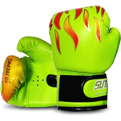 Kinderen bokshandschoenen Kinderen kickboksen trainingshandschoenen Jeugd Muay Thai bokszakhandschoenen Boksen groen