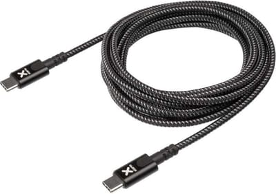 Xtorm USB-C naar USB-C Kabel - 2 Meter - 240W Power Delivery Kabel - Extra stevige USB-C Kabels - Snellader - Oplaadkabel geschikt voor Laptop/Telefoon/Tablet - Zwart