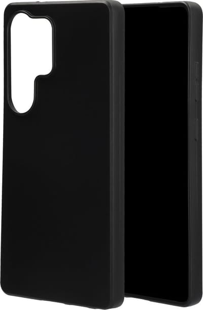 Mobiparts hoesje geschikt voor Samsung Galaxy S25 Ultra - Zacht TPU - Schokabsorberend TPU - Grip Coating - Zwart