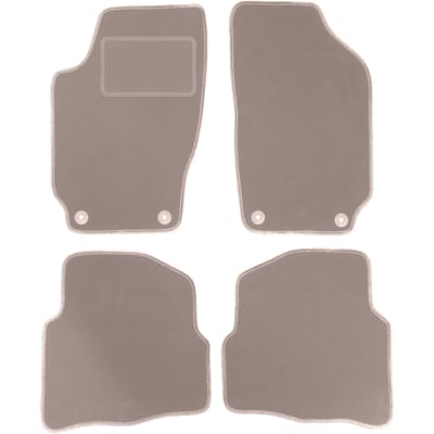 Beige veloursmatten voor: Skoda Fabia I hatchback, sedan, stationwagen (1999-2007)