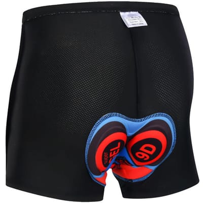 Sous-vêtement de cyclisme Short de sous-vêtement pour vélo Coussinet en silicone épaissi Absorption des chocs Facile à nettoyer Accessoire de cyclisme confortable noir