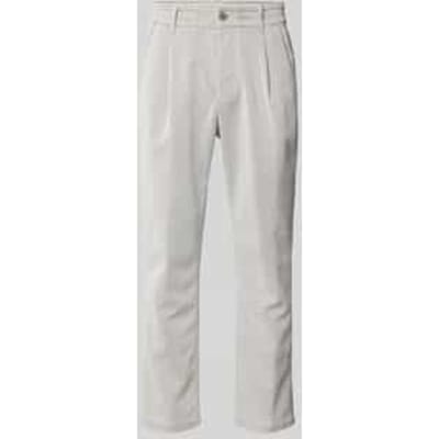 Regular fit broek met bandplooien, model 'CHASY'