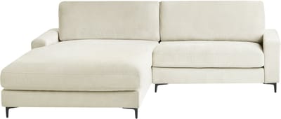 MALOY - Hoekbank - Gebroken wit - Rechtszijdig - Polyester