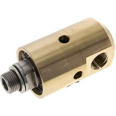 Draaidoorvoer G1/2'' Binnendraad X G1/2'' Buitendraad Messing 50bar