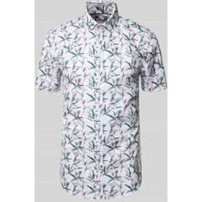 slim fit zakelijk hemd van katoen met kentkraag
