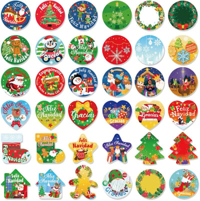 Dailygoods- Stickers 360 Stuks - Stickerboek - Stickervellen - Stickers Volwassenen - Stickers Kinderen - Stickerverwijderaar - Kerststickers