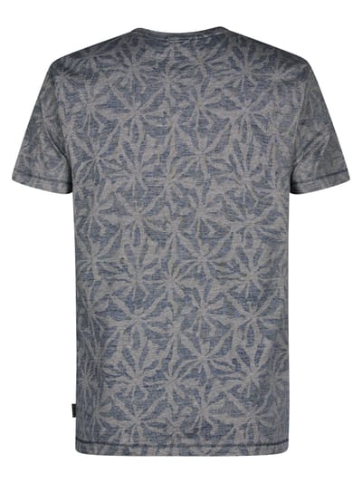 Petrol Industries - Heren T-shirt met all-over print Cromo - Blauw - Maat XXXL