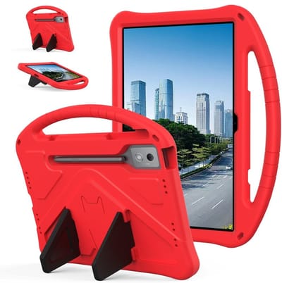 Coverup Tablethoes geschikt voor Lenovo Idea Tab Pro Hoesje - ShockProof Kids Case - Rood