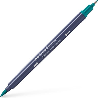 Faber-Castell sketchmarker - Goldfaber - 1 stuk - 313 dark cobalt green - alcoholmarker - FC-164700