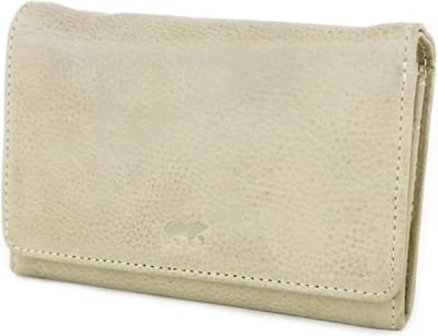 Bear Design Flappie Portemonnee Dames - Ritsportemonnee - RIFD - Leer - Taupe