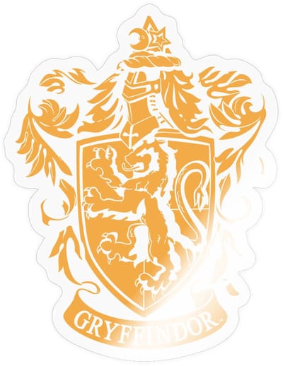 Harry Potter Griffoendor Afdelingswapen Sticker maat S (10 x 10 cm)