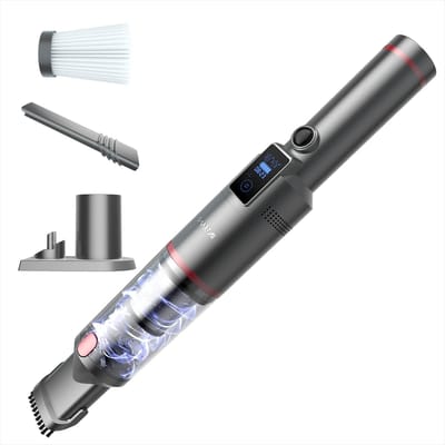 Benelux Select Kruimeldief - Handstofzuiger – Kruimelzuigers – Met HEPA-Filter – Lichtgewicht – Incl. Opzetstukken - 35 x 7 x 7 cm