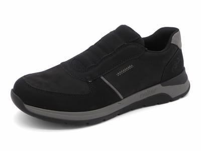 Rieker Heren Instapper - 39652-00 Zwart - Wijdte H - Maat 42