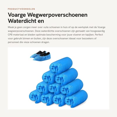 Dailygoods- Wegwerpoverschoenen 50 Paar - Waterdicht - Extra Dik - Schoenovertrekken - Bescherming - Hoogwaardig CPE-Materiaal
