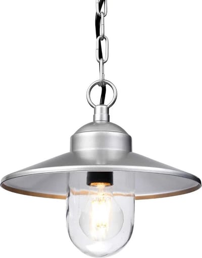 Landelijke Hanglamp - Steady Lighting - Metaal - Landelijk - E27 - L: 27.5cm - Voor Buiten - Woonkamer - Eetkamer - Zwart