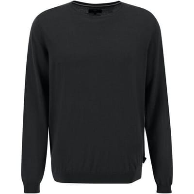 Fynch-Hatton Trui O-Neck Uni Merino Zwart / male