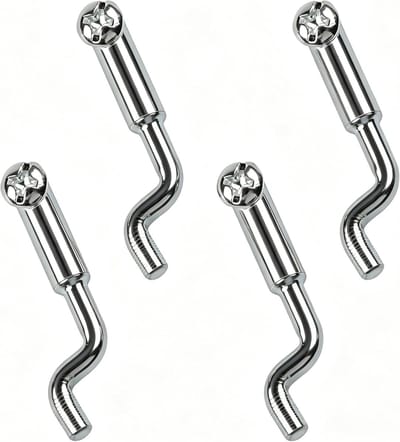 4 Stuks Z-vormige Bowdenkabel Eindstukken, Universele Gas- en Remkabel Einden voor Grasmaaiers, Mini Bikes en Tuingereedschap tot 2-2,5 mm
