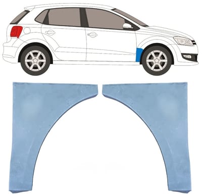 Reparatiepaneel voorspatbord voor Volkswagen Polo 2009-2017 / Links + Rechts