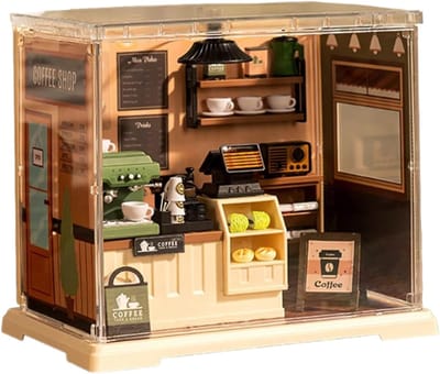 Miniatuur Kamerset - Bouw Speelgoed - Creatief Hobbyen - Realistisch Vakmanschap - 20x20x10cm - Coffeeshop