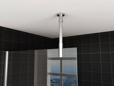 Plafondsteun - Bevestiging - Badkamer Organisatie - Verchroomde Afwerking - 100 x 615 cm - Chroom
