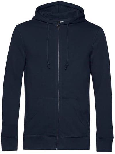 Hooded sweatshirt met rits B&C Organic