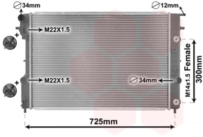 Van Wezel - RADIATOR VOOR OPEL OMEGA B 1994-1999 52463046
