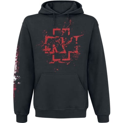 Rammstein Trui met capuchon - Mein Herz Brennt - Spraylogo - M tot XXL - voor Mannen - zwart