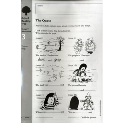Oxford Reading Tree: Level 9: Workbooks: Workbook 3: The Quest And Survival Adventure (Pack Of 6) - Thelma Page
