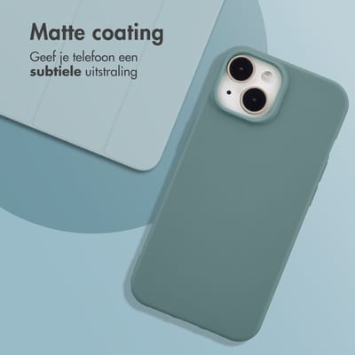 imoshion Hoesje - Geschikt voor Apple iPhone 15 - Color Backcover - Pine Green