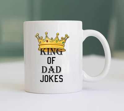 Mok King of Dad Jokes - Vaderdag Mok - Cadeau Vader - Mok Papa - Verjaardag Cadeau - Cadeau voor Papa