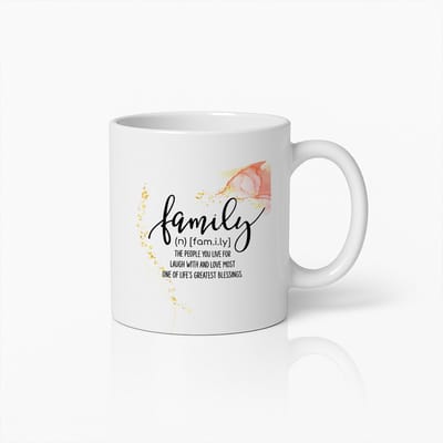 Familie Definitie Mok – Inspirerende Quote Koffiebeker voor Geliefden