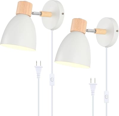 Wandlampen Set - Nachtkastje Lampen - Lezen en Verlichting - Verstelbare Zwanenhals - 2 stuks - Wit