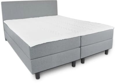 Boxspring Essential - 120x200 Compleet - Grijs Glad - BG Homestyling