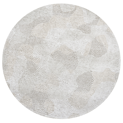 Louis de Poortere Coral Meditation 9229 Shell Beige Rond Vloerkleed - 240 rond - Rond - Laagpolig Tapijt - Modern - Beige