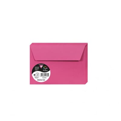 Clairefontaine Pollen - Enveloppe - C6 - 114x162mm - Fuchsia - Intensief Roze - 20 Stuks