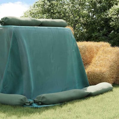 Silo-zeil, groen, 10 x 5 m, HDPE, beschermend zeil voor tuinmeubelen, hout, terras, camping