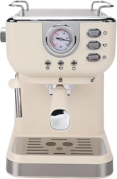 Espressomachine Pompdruk - Koffiezetapparaat Semi Automatisch - Thuis Koffie Zetten - Hogedruk Extractie - 32D x 31B x 25H cm