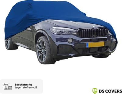 BOXX Autohoes Binnen – SUV/Jeep Pasvorm – Premium Stretch Garagehoes voor Optimale Bescherming – Donkerblauw/Navy – Maat XL – DS COVERS