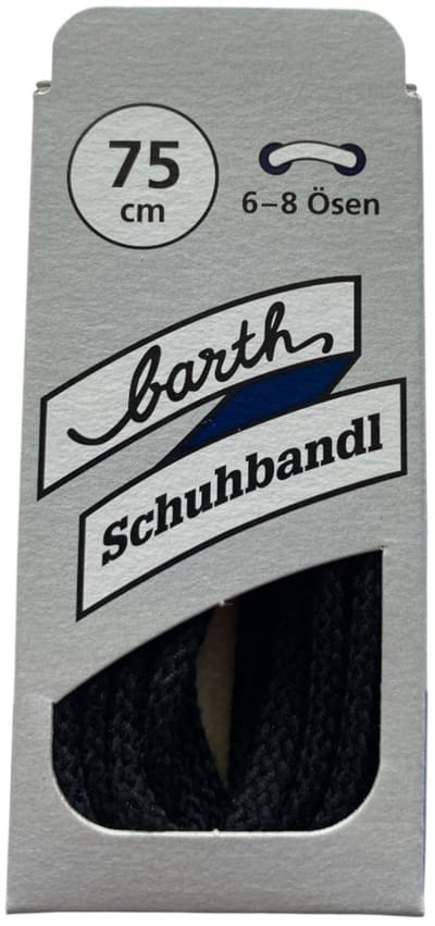 (Barth) Dikke - ronde veter - Zwart 75 cm