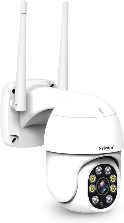 Gemotoriseerde Camera - IP Camera - Beveiliging Binnen Buiten - Kleur Nachtzicht - 2.0 MP - Wit