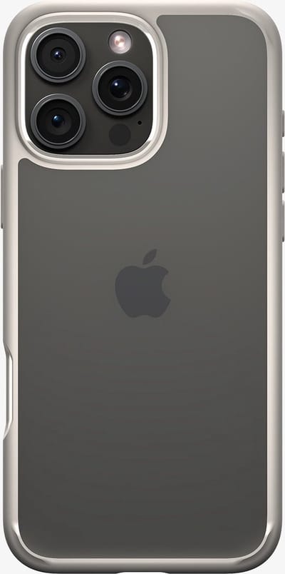 Spigen Ultra Hybrid Hoesje Geschikt voor Apple iPhone 16 Pro - Back Cover met Air Cushion - Titanium