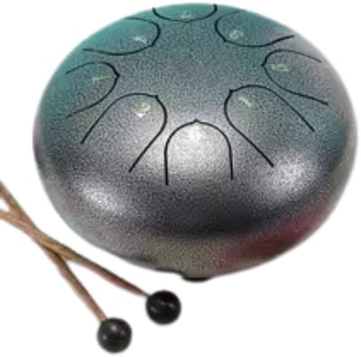 Livano Handpan - Tongue Drum - Steel - Regen - Klankschaal - Zilver