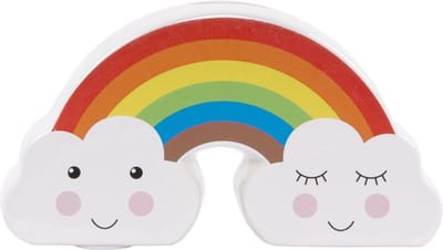 Sass & Belle Spaarpot Regenboog - Stevig van dolomiet - 20 x 10 x 5 cm